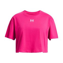 Koszulka dla dziewczynki Under Armour Rival. Białe koszulki dziewczęce Under Armour, bez wzorów, bez ramiączek. Za 118.40 zł.