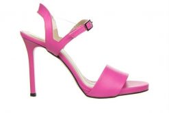 Sandały Bayla-159 4561 071-P Róż Lico 159128, Skóra naturalna - 39. Czerwone sandały damskie Bayla, bez wzorów, z materiału, bez obcasa, na platformie. W wyprzedaży za 179.10 zł.