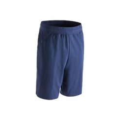Spodenki długie Gym & Pilates 520 regular męskie. Niebieskie szorty męskie DOMYOS, m, z bawełny, na fitness i siłownię. Za 39.99 zł.