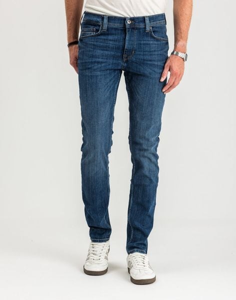Spodnie Męskie Jeansowe Mustang Vegas Slim Denim Blue 1015045 5000 883, W36 L30. Niebieskie spodnie sportowe męskie Mustang, z bawełny. Za 219.99 zł.
