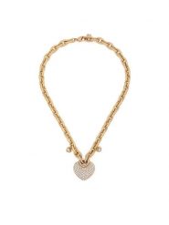 Guess Naszyjnik JUBN05 205JW Złoty. Żółte naszyjniki damskie Guess, ze stali. Za 479.99 zł.