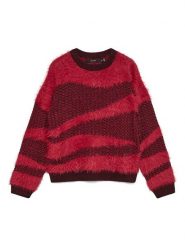Vero Moda Sweter w kolorze czerwono-bordowym rozmiar: XS. Czerwone swetry klasyczne damskie Vero Moda, xs, bez kołnierzyka. Za 95.69 zł.
