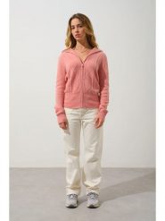 AUTHENTIC CASHMERE Kaszmirowy kardigan "Antigo" w kolorze łososiowym rozmiar: S. Różowe kardigany damskie AUTHENTIC CASHMERE, s, bez wzorów, z kaszmiru. Za 1,090.42 zł.