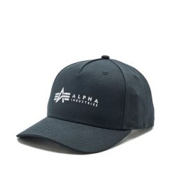 Czapka z daszkiem Alpha Industries. Czarne czapki męskie Alpha Industries, bez wzorów. Za 79.99 zł.