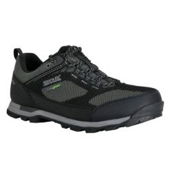 Buty trekkingowe męskie Regatta Blackthorn Evo Low wodoodporne. Czarne buty trekkingowe męskie Regatta, z materiału, bez zapięcia, trekkingowe. Za 249.49 zł.
