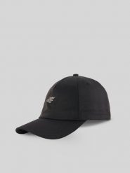 4F Czapka z daszkiem strapback damska - czarna XS/S (56cm). Czarne czapki z daszkiem damskie 4f, bez wzorów. Za 69.99 zł.