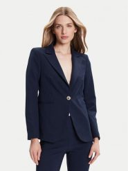 Rinascimento Marynarka CFC0126224003 Granatowy Regular Fit. Niebieskie marynarki i żakiety damskie RINASCIMENTO, l, bez wzorów, z syntetyku. Za 439.99 zł.
