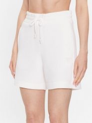 Guess Szorty sportowe Elly V2YD10 K7UW2 Biały Relaxed Fit. Białe spodenki sportowe damskie Guess, xxs, z wiskozy. Za 149.99 zł.