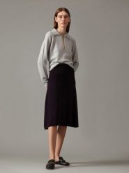 Perfect Cashmere Kaszmirowa spódnica "Rinzen" w kolorze fioletowym rozmiar: L. Różowe spódniczki damskie Perfect Cashmere, l, bez wzorów, z kaszmiru, midi, proste. Za 500.95 zł.