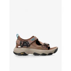 Sandały trekkingowe męskie Teva Grandview Max Sandal. Brązowe sandały męskie Teva, bez zapięcia. Za 461.99 zł.