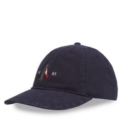Czapka z daszkiem Tommy Hilfiger. Niebieskie czapki męskie Tommy Hilfiger, bez wzorów. Za 139.99 zł.