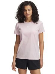 Under Armour Koszulka w kolorze jasnoróżowym rozmiar: XS. Różowe bluzki damskie Under Armour, xs, bez wzorów, bez kołnierzyka, bez ramiączek. Za 61.46 zł.