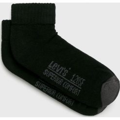 Levi's - Skarpety (2-pack). Czarne skarpetki męskie Levi's, bez wzorów, z bawełny. W wyprzedaży za 29.90 zł.