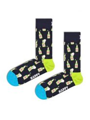 Happy Socks Skarpety w kolorze czarno-zielonym rozmiar: 36-40. Czarne skarpetki męskie Happy Socks, bez wzorów. Za 35.10 zł.
