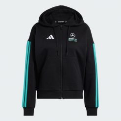 Bluza Z Kapturem Mercedes - Amg Petronas Formula 1 Team Dna Full Zip. Czarne bluzy z kapturem damskie Adidas, l. Za 279.00 zł.