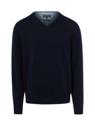 Finshley & Harding sweter z dzianiny z dodatkiem kaszmiru Mężczyźni Bawełna niebieski, XXXL. Niebieskie swetry męskie Finshley & Harding, m, bez wzorów, z bawełny, bez kołnierzyka. Za 299.95 zł.