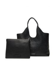 KARL LAGERFELD Torebka A3W30302 Czarny. Czarne torebki klasyczne damskie Karl Lagerfeld, bez wzorów, ze skóry, bez dodatków. Za 829.99 zł.