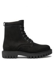 Tommy Hilfiger Trapery Casual Hilfiger Chunk Z Nbk Boot FM0FM05149 Czarny. Czarne buty zimowe męskie Tommy Hilfiger, z nubiku, bez zapięcia. Za 849.99 zł.