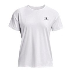 Koszulka fitness damska Under Armour Rush Energy 2.0. Białe bluzki damskie Under Armour, xs, bez wzorów, bez ramiączek. Za 109.99 zł.