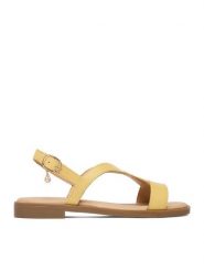 Lasocki Sandały CEO-RST-EMIE-42 Żółty. Żółte sandały damskie Lasocki, bez wzorów, ze skóry, bez obcasa, na płaskiej podeszwie. Za 129.99 zł.