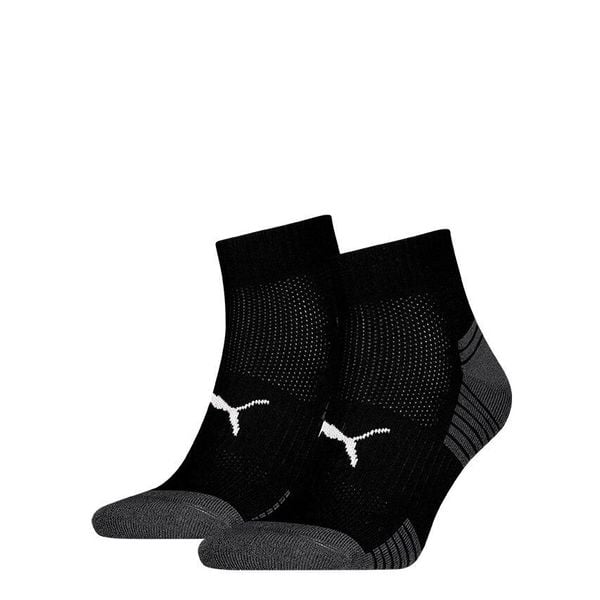 Skarpety PUMA Sport Cushioned Quarter 2 pary. Czarne skarpetki damskie Puma, bez wzorów. Za 62.99 zł.