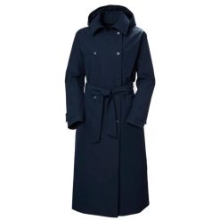 Damska długa kurtka Helly Hansen Avenue Trench. Niebieskie kurtki damskie Helly Hansen, bez wzorów, bez kaptura. W wyprzedaży za 1,023.50 zł.