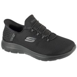 Buty sportowe Sneakersy damskie, Slip-Ins: Summits - Diamond Dream. Czarne buty sportowe na co dzień damskie Skechers, bez wzorów, trekkingowe. Za 379.99 zł.