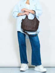 Amara Skórzana torebka "Clotilda" w kolorze brązowym - 34 x 22 x 8 cm rozmiar: onesize. Brązowe torebki klasyczne damskie Amara, bez wzorów, z materiału, bez dodatków. Za 435.11 zł.