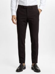 Finshley & Harding London Spodnie - Hoxdon Mężczyźni Slim Fit czarny, 24. Czarne spodnie wizytowe męskie Finshley & Harding London, z syntetyku. Za 349.95 zł.