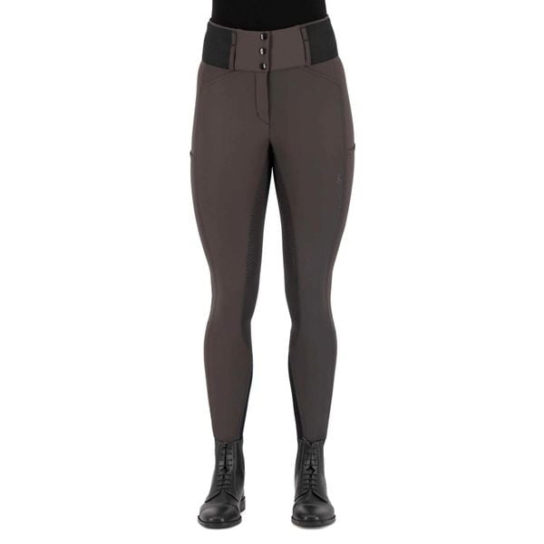 Damskie spodnie jeździeckie o pełnej przyczepności Euro-Star Athletic leanline. Brązowe spodnie materiałowe damskie EURO-STAR, bez wzorów, z materiału, eleganckie. Za 499.00 zł.