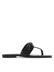 Kurt Geiger Japonki Kensington T-Bar Sandal 8651400109 Czarny. Czarne klapki damskie Kurt Geiger, bez wzorów, ze skóry, bez obcasa. Za 319.99 zł.