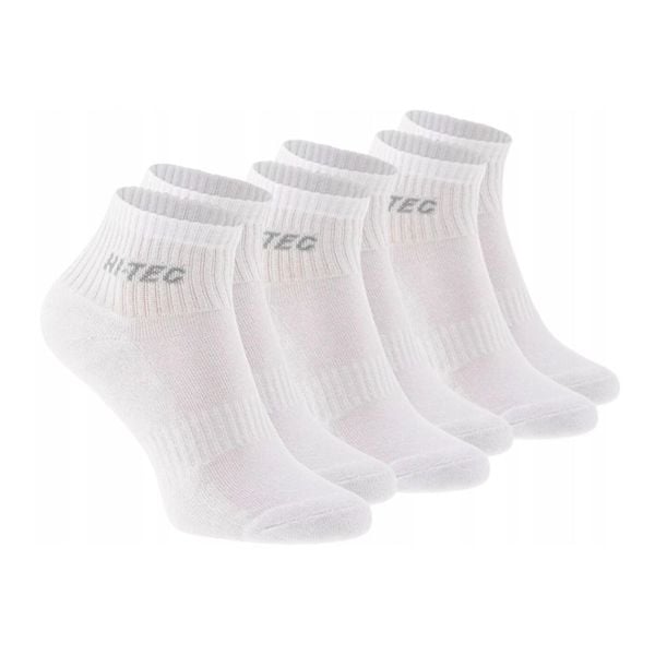 Skarpetki Do Kostek Unisex Dla Dorosłych Quarro 3pak. Białe skarpetki damskie Hi-tec, bez wzorów. Za 39.99 zł.