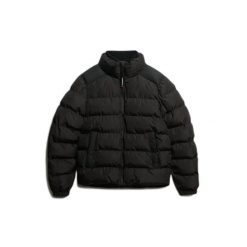 Kurtka puchowa Superdry. Czarne kurtki męskie Superdry., na zimę, m, bez wzorów, z puchu, bez kaptura. Za 515.30 zł.