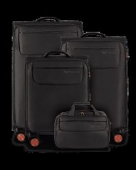 Zestaw 3 walizek TERN + torba podręczna Wings GREY. Szare torebki klasyczne damskie Wings, bez wzorów, z materiału, duże, bez dodatków. Za 899.90 zł.