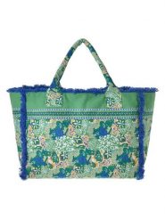 BLE Shopper bag w kolorze zielonym - 42 x 30 x 20 cm rozmiar: onesize. Zielone shopper bag damskie BLE, bez wzorów, z materiału, na ramię, bez dodatków. Za 98.95 zł.