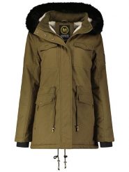 Maison Montaigne Parka "Celemai" w kolorze khaki rozmiar: L. Brązowe parki damskie Maison Montaigne, l, z aplikacjami. Za 206.91 zł.