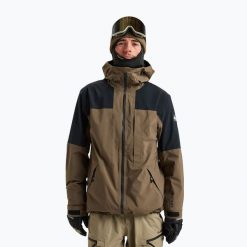 Kurtka snowboardowa męska Quiksilver Forever Stretch GTX. Brązowe kurtki męskie Quiksilver, m, bez wzorów, z gore-texu, bez kaptura, snowboardowy, gore-tex. Za 1,503.55 zł.
