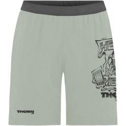 Spodenki treningowe męskie THORN FIT SWAT 2.0. Niebieskie szorty męskie Thorn Fit, z poliesteru, bez kołnierzyka. W wyprzedaży za 125.30 zł.