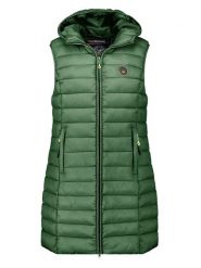 Geographical Norway Kamizelka pikowana "Vatikamap" w kolorze zielonym rozmiar: XL. Zielone kamizelki damskie Geographical Norway, xl. Za 148.26 zł.