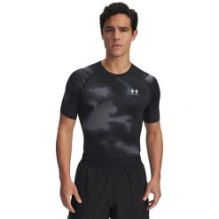 Koszulka Under Armour HeatGear. Czarne bielizna termoaktywna męska Under Armour, m, bez wzorów. Za 244.99 zł.