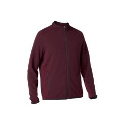 Bluza na zamek Gym & Pilates 500 bordowa męska. Czerwone bluzy bez kaptura męskie DOMYOS, l, z bawełny. Za 69.99 zł.
