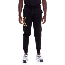 Męskie spodnie dresowe w kolorze złotym. Czarne spodnie dresowe męskie LEONE 1947 APPAREL, z dresówki. Za 267.00 zł.