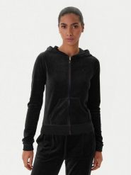 Juicy Couture Bluza Robyn JCSEBJ007G Czarny Slim Fit. Czarne bluzy bez kaptura damskie Juicy Couture, xs, z bawełny. Za 439.99 zł.