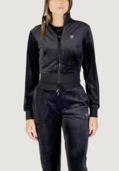 Bluza Kobieta GUESS ACTIVE COUTURE FULL ZIP SWEATSHIRT. Czarne bluzy bez kaptura damskie Guess Active, m, z lycry. Za 341.40 zł.