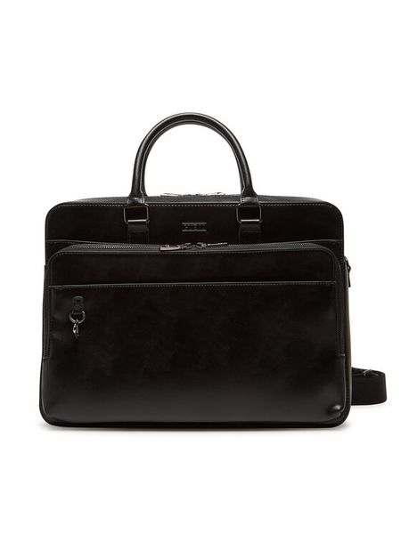 Guess Torba na laptopa HMBOCA P5338 Czarny. Czarne torby na laptopa damskie Guess, z aplikacjami, ze skóry. Za 369.99 zł.