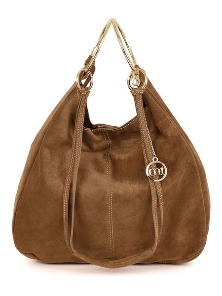 Mia Tomazzi Skórzana torebka "Tarabella" w kolorze brązowym - 34 x 30 x 11 cm rozmiar: onesize. Brązowe torebki klasyczne damskie Mia Tomazzi, bez wzorów, z materiału, bez dodatków. Za 267.29 zł.