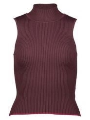 Scotch & Soda Top w kolorze fioletowym rozmiar: M. Różowe topy damskie Scotch & Soda, m, bez wzorów, prążkowane, bez kołnierzyka. Za 122.96 zł.