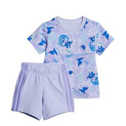 Zestaw Adidas Disney Lilo & Stitch T-Shirt. Fioletowe spodnie dresowe damskie Adidas, m, bez wzorów, z dresówki. Za 179.00 zł.