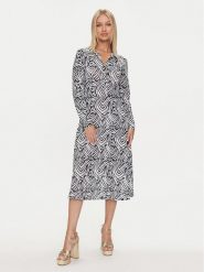 Morgan Sukienka koszulowa 242-RMALO Czarny Regular Fit. Czarne sukienki damskie Morgan, bez wzorów, z syntetyku, bez kołnierzyka, bez ramiączek, koszulowe. Za 209.99 zł.
