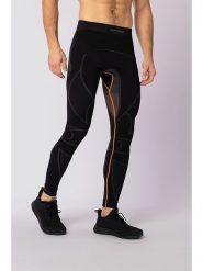 Spaio Legginsy termiczne "Extreme-Pro" w kolorze czarno-pomarańczowym rozmiar: M. Czarne spodnie sportowe męskie Spaio. Za 114.17 zł.
